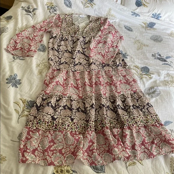 Verge Girl floral maxi dress in pink & purple - Picture 5 of 7